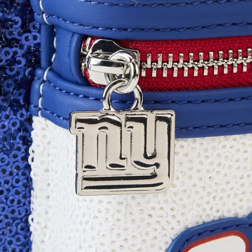 Loungefly NFL New York Giants Sequin Mini Backpack Blue